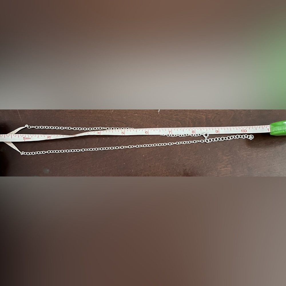 Sterling Silver Necklace with Chevron Pendant - Picture 3 of 8